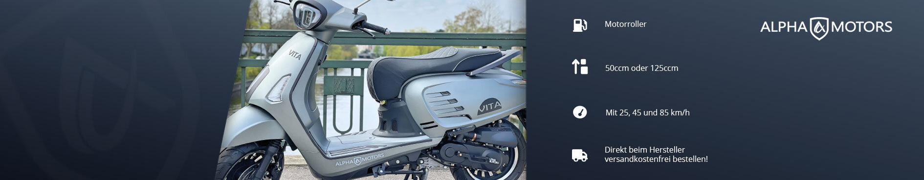 Alpha Mobil | Motorroller | Elektroroller | Elektromobile | E-Bikes | Alpha Motors