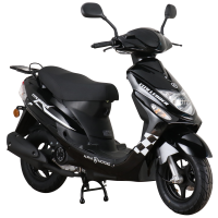 Motorroller CityLeader 50 ccm 45 kmh EURO 5 schwarz