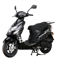 Motorroller CityLeader 50 ccm 45 kmh EURO 5 schwarz