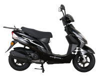 Motorroller CityLeader 50 ccm 45 kmh EURO 5 schwarz