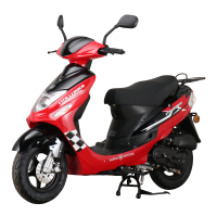 Motorroller CityLeader 50 ccm 45 kmh EURO 5 rot