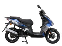 Motorroller Mustang FI 50 ccm 45 kmh EURO 5 blau-grau