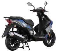 Motorroller Mustang FI 50 ccm 45 kmh EURO 5 blau-grau