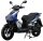 Motorroller Mustang FI 50 ccm 45 kmh EURO 5 blau-grau