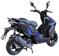 Motorroller Shark 50 ccm 45 km/h EURO 5 mattschwarz
