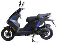 Motorroller Shark 50 ccm 45 km/h EURO 5 mattschwarz