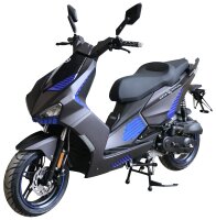 Motorroller Shark 50 ccm 45 km/h EURO 5 mattschwarz