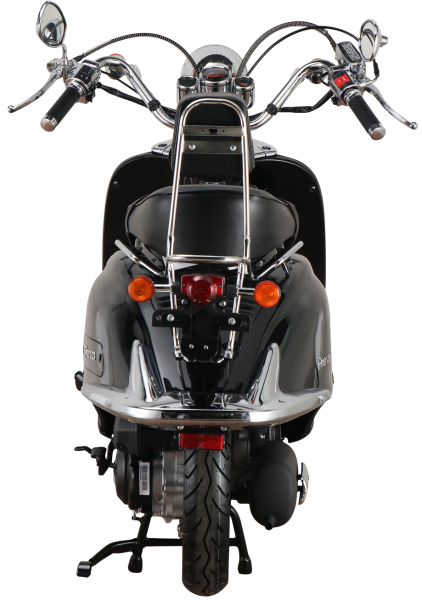 ALPHA MOTORS Motorroller »Retro Firenze« 50 ccm 45 km/h EURO 5 schwar