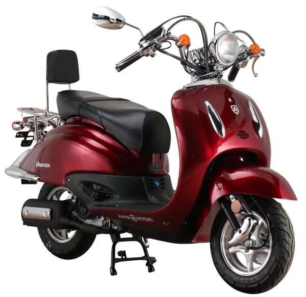 Motorroller Firenze 50 ccm 45 km/h EURO 5 weinrot