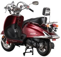 Motorroller Firenze 50 ccm 45 km/h EURO 5 weinrot