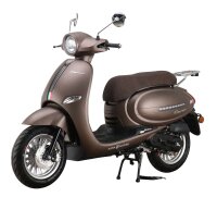 Motorroller Cappucino 50 ccm 45 km/h EURO 5 mattbraun