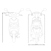 Motorroller Cityleader 50 ccm EURO 5