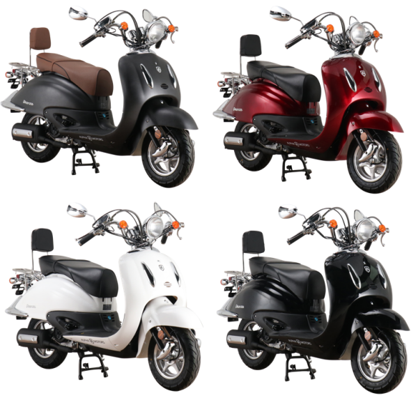 ALPHA MOTORS Motorroller »Retro Firenze« 50 ccm | Motorroller