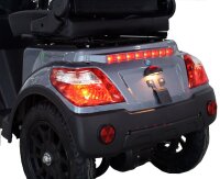 Elektromobil E-Mover Deluxe 1000 W 20 km/h inkl. Topcase und Dach dunkelgrau