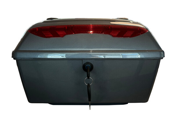 Topcase E-Mover Deluxe dunkelgrau (Gepäckbox inkl. Halterung)