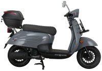Motorroller Adria 50 ccm 45 km/h EURO 5 grau inkl. Topcase