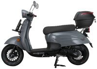 Motorroller Adria 50 ccm 45 km/h EURO 5 grau inkl. Topcase