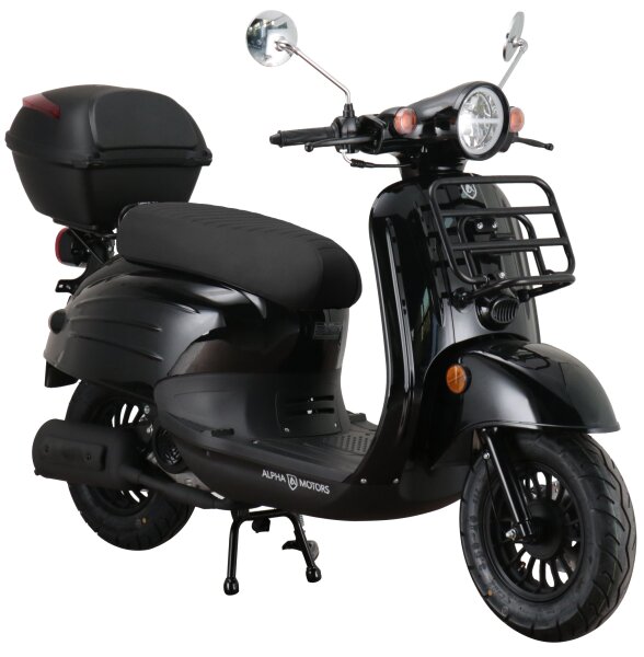 Motorroller Adria 50 ccm 45 km/h EURO 5 schwarz inkl. Topcase