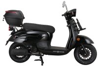Motorroller Adria 50 ccm 45 km/h EURO 5 schwarz inkl. Topcase