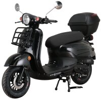 Motorroller Adria 50 ccm 45 km/h EURO 5 schwarz inkl. Topcase