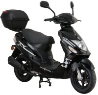 Motorroller CityLeader 50 ccm 45 kmh EURO 5 schwarz inkl....