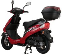 Mofaroller CityLeader 50 ccm 25 kmh EURO 5 rot inkl. Topcase