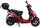 Mofaroller CityLeader 50 ccm 25 kmh EURO 5 rot inkl. Topcase