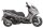 Motorroller Sport Cruiser 22 125 ccm EURO 5 grau