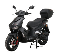 Mofaroller Mustang FI 50 ccm 25 kmh EURO 5 mattschwarz  inkl. Topcase