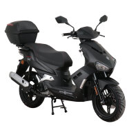 Motorroller Mustang FI 50 ccm 45 kmh EURO 5 mattschwarz inkl. Topcase