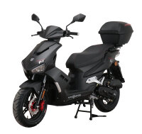 Motorroller Mustang FI 50 ccm 45 kmh EURO 5 mattschwarz inkl. Topcase