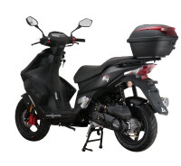 Motorroller Mustang FI 50 ccm 45 kmh EURO 5 mattschwarz inkl. Topcase
