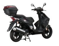 Motorroller Mustang FI 50 ccm 45 kmh EURO 5 mattschwarz inkl. Topcase