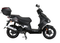Motorroller Mustang FI 50 ccm 45 kmh EURO 5 mattschwarz inkl. Topcase