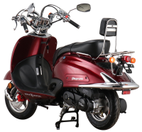 Motorroller Retro Firenze 125 ccm 85 km/h EURO 5 weinrot