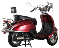 ccm Motorroller MOTORS weinrot ALPHA Retro Firenze 125