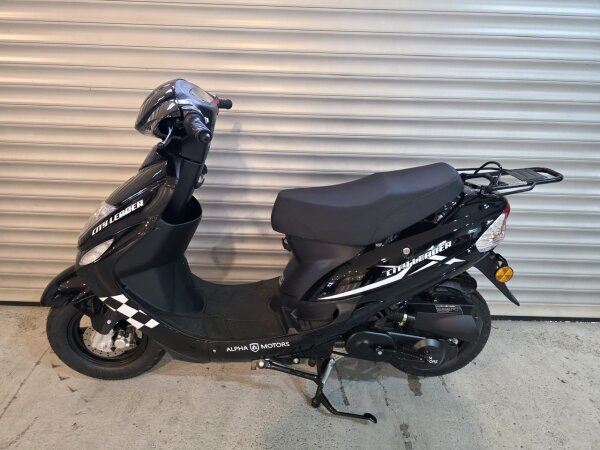 Motorroller CityLeader 50 ccm 45 kmh EURO 5 schwarz - 50 km
