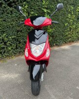 Motorroller CityLeader 50 ccm 45 kmh EURO 5 rot - 25 km