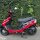 Motorroller CityLeader 50 ccm 45 kmh EURO 5 rot - 25 km