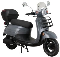Mofaroller Adria 50 ccm 25 km/h EURO 5 grau inkl. Topcase