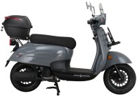 Mofaroller Adria 50 ccm 25 km/h EURO 5 grau inkl. Topcase