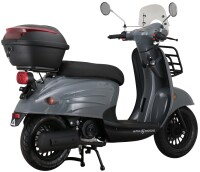 Mofaroller Adria 50 ccm 25 km/h EURO 5 grau inkl. Topcase