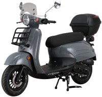 Mofaroller Adria 50 ccm 25 km/h EURO 5 grau inkl. Topcase