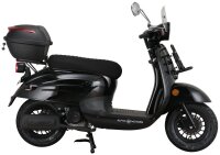 Motorroller Adria 50 ccm 45 km/h EURO 5 schwarz inkl. Windschild und Topcase