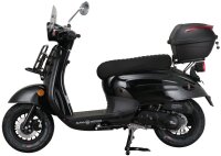 Motorroller Adria 50 ccm 45 km/h EURO 5 schwarz inkl. Windschild und Topcase