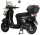 Motorroller Adria 50 ccm 45 km/h EURO 5 schwarz inkl. Windschild und Topcase