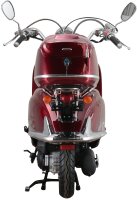 Motorroller Retro Firenze 125 ccm 85 km/h EURO 5 weinrot inkl. Topcase