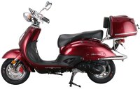 Motorroller Retro Firenze 125 ccm 85 km/h EURO 5 weinrot inkl. Topcase