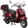 Motorroller Retro Firenze 125 ccm 85 km/h EURO 5 weinrot inkl. Topcase