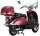 Motorroller Retro Firenze 125 ccm 85 km/h EURO 5 weinrot inkl. Topcase